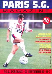 Magazine du Paris S.G. N°7 du 30 septembre 1989