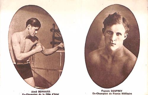 Carte postale d’Aimé Bernard et Francis Desprey.
