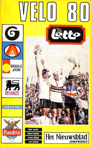ANNUAIRE « VÉLO 1980 » PAR JACOBS, DE SMET, MAHAU ET GODAERT