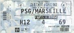 Billet entier PSG vs Olympique de Marseille du 25 janvier 2003
