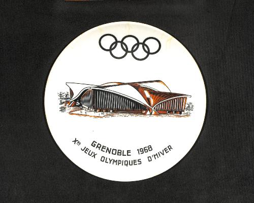 ASSIETTE PLASTIQUE GRENOBLE 1968