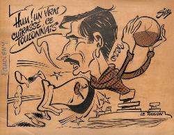 CARICATURE ORIGINALE DE MARYAN PASZKO (SC TOULON)