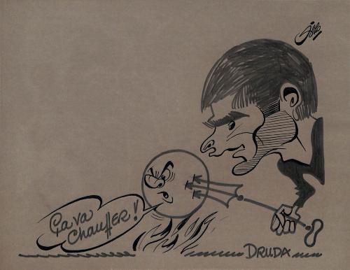 CARICATURE ORIGINALE DE DANIEL DRUDA