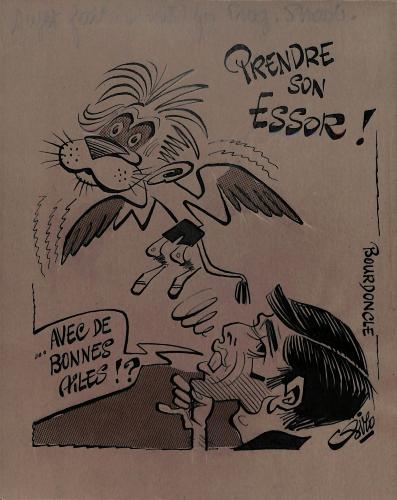 CARICATURE ORIGINALE DE SERGE BOURDONCLE