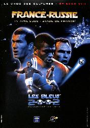 PROGRAMME OFFICIEL DU MATCH FRANCE VS RUSSIE DU 17 AVRIL 2002