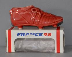 CHAUSSURE CÉRAMIQUE COUPE DU MONDE FOOTBALL FRANCE 1998