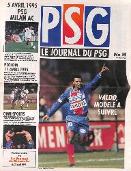 Le journal du PSG N°14 du 2 avril 1995