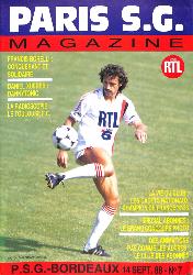 Magazine du Paris S.G. N°7 du 14 septembre 1988