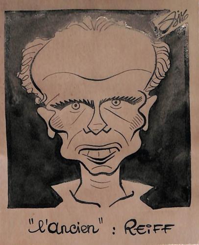 Caricature originale de Gaston REIFF (BEL) Athlétisme