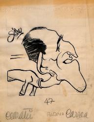 Caricature originale d'Andréa CARREA (ITA)