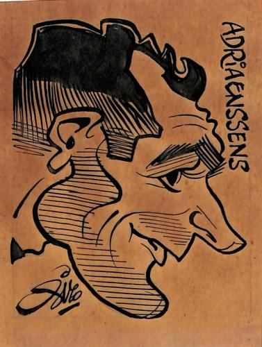 Caricature originale de Jan ADRIAENSENS (BEL)
