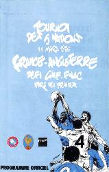Programme officiel du match France vs Angleterre du 15 mars 1986