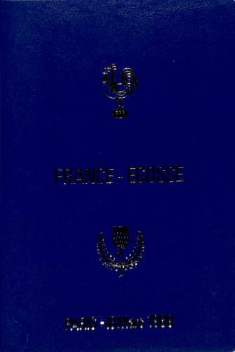 Programme officiel VIP du match France vs Écosse du 18 mars 1989