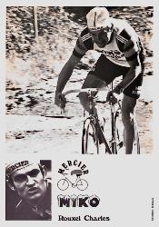 ENSEMBLE DE 40 CARTES PHOTO DE CHARLES ROUXEL DE L'ÉQUIPE MIKO MERCIER ANNÉES 70