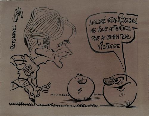 CARICATURE ORIGINALE DE JACQUES ROSSIGNOL
