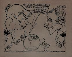 CARICATURE ORIGINALE DE CHOUVIN ET VERSCHUEREN (LILLE)