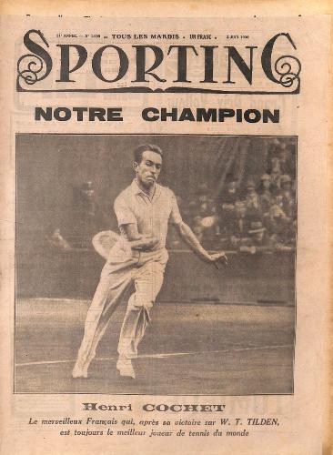 SPORTING N°1009 DU 3 JUIN 1930