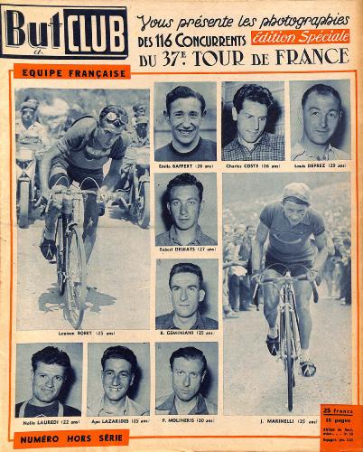 BUT ET CLUB N° HORS SÉRIE PHOTOS TDF 1950