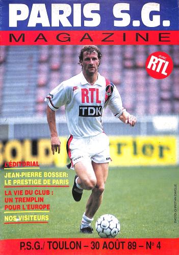 Magazine du Paris S.G. N°4 du 30 août 1989