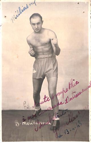 Carte postale dédicacée par Georges Meillassoux.