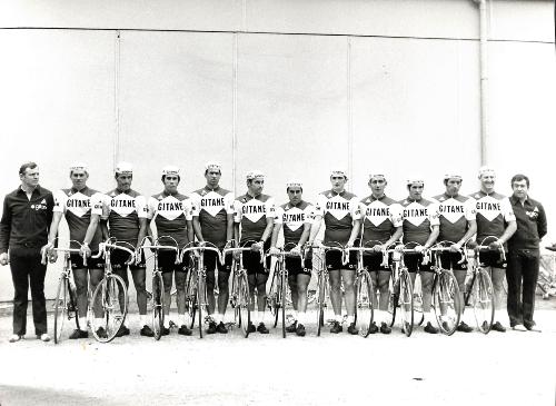 PHOTO ORIGINALE DE PRESSE DE L'ÉQUIPE GITANE 1972