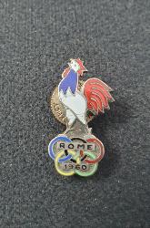 Coq de l'Équipe de France pour les Olympiades de Rome 1960