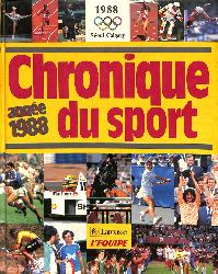 LIVRE L'ÉQUIPE SUR LA « CHRONIQUE DU SPORT ANNÉE 1988 »