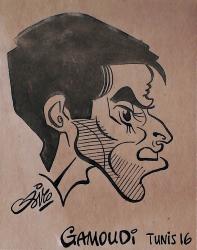 Caricature originale de Mohammed GAMMOUDI (TUN) Athlétisme