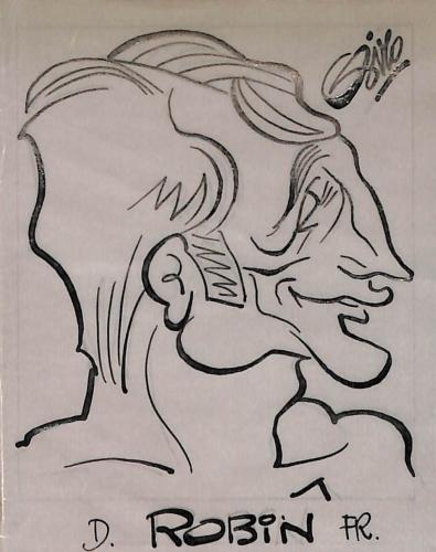 Caricature originale de Daniel ROBIN (FR) Lutte