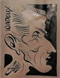 Caricature originale de Jean WADOUX (FR) Athlétisme