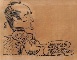 CARICATURE ORIGINALE DE ROBERT DEVIS (QUIMPER FC)