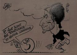 CARICATURE ORIGINALE DE JEAN PALKA