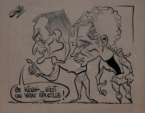 CARICATURE ORIGINALE DE JEAN KOCH