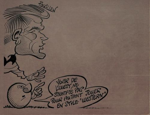 CARICATURE ORIGINALE D'ARMAND FOUILLEN