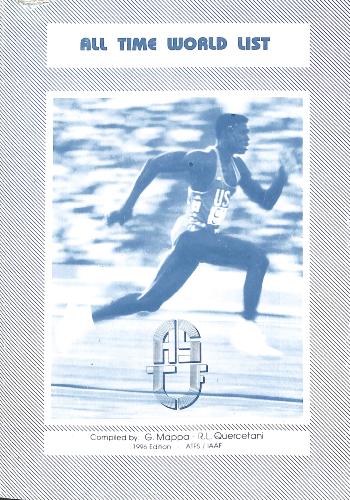 LIVRE SUR « ALL TIME WORLD LIST » 1996 EDITION