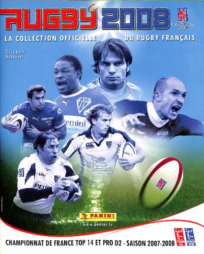ALBUM PANINI COMPLET RUGBY SAISON 2007-2008