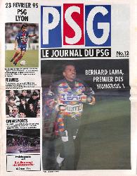 Le journal du PSG N°12 du 19 février 1995