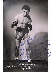 Carte photo dédicacée par Pierre Montane.