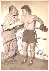 Carte postale dédicacée par Hans Schoemig.