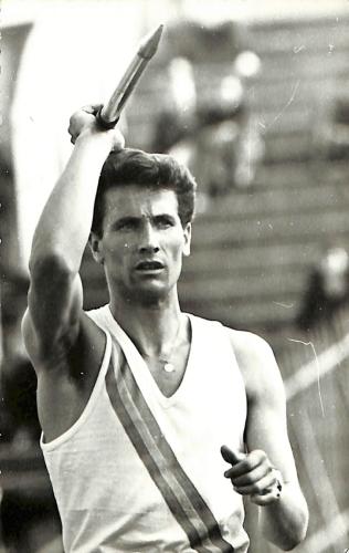 CARTE POSTALE MIROIR SPRINT D'ATHLÉTISME DE LÉON SYROVATSKI ANNÉES 60