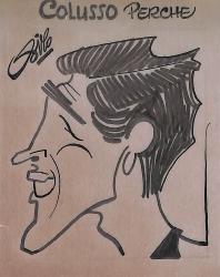 Caricature originale de Jean-Pierre COLUSSO (FR) Athlétisme