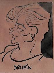 Caricature originale d'Alain DRUFIN (FR) Athlétisme