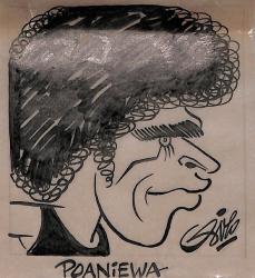 Caricature originale de Paul POANIEWA (FR) Athlétisme