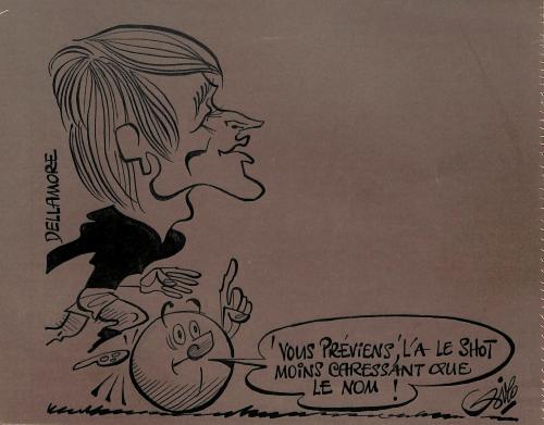 CARICATURE ORIGINALE DE SERGE DELLAMORE