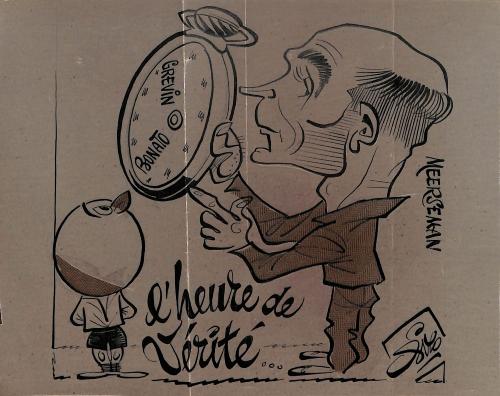 CARICATURE ORIGINALE DE ROGER MEERSEMAN