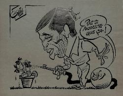 CARICATURE ORIGINALE DE PIERRE DORSINI