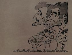 CARICATURE ORIGINALE DE GINER ET LAUGIER (CANNES)