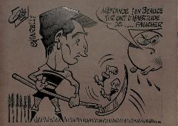 CARICATURE ORIGINALE DE BERNARD CHIARELLI