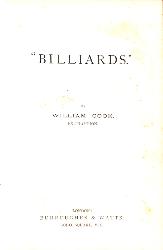 LIVRE "BILLIARDS" BY W. COOK EX-CHAMPION ÉDITION DE 1891