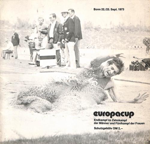 PROGRAMME OFFICIEL COUPE D'EUROPE ATHLÉTISME 1973